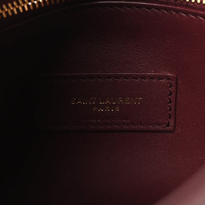Saint Laurent Smooth Calfskin Small Le 5 A 7 Soft Hobo Rouge Legion