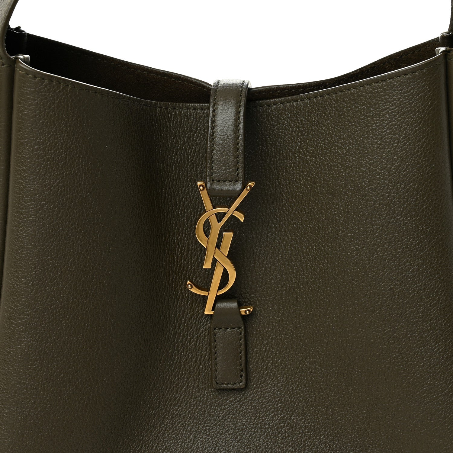 Saint Laurent Smooth Calfskin Small Le 5 A 7 Soft Hobo Light Musk