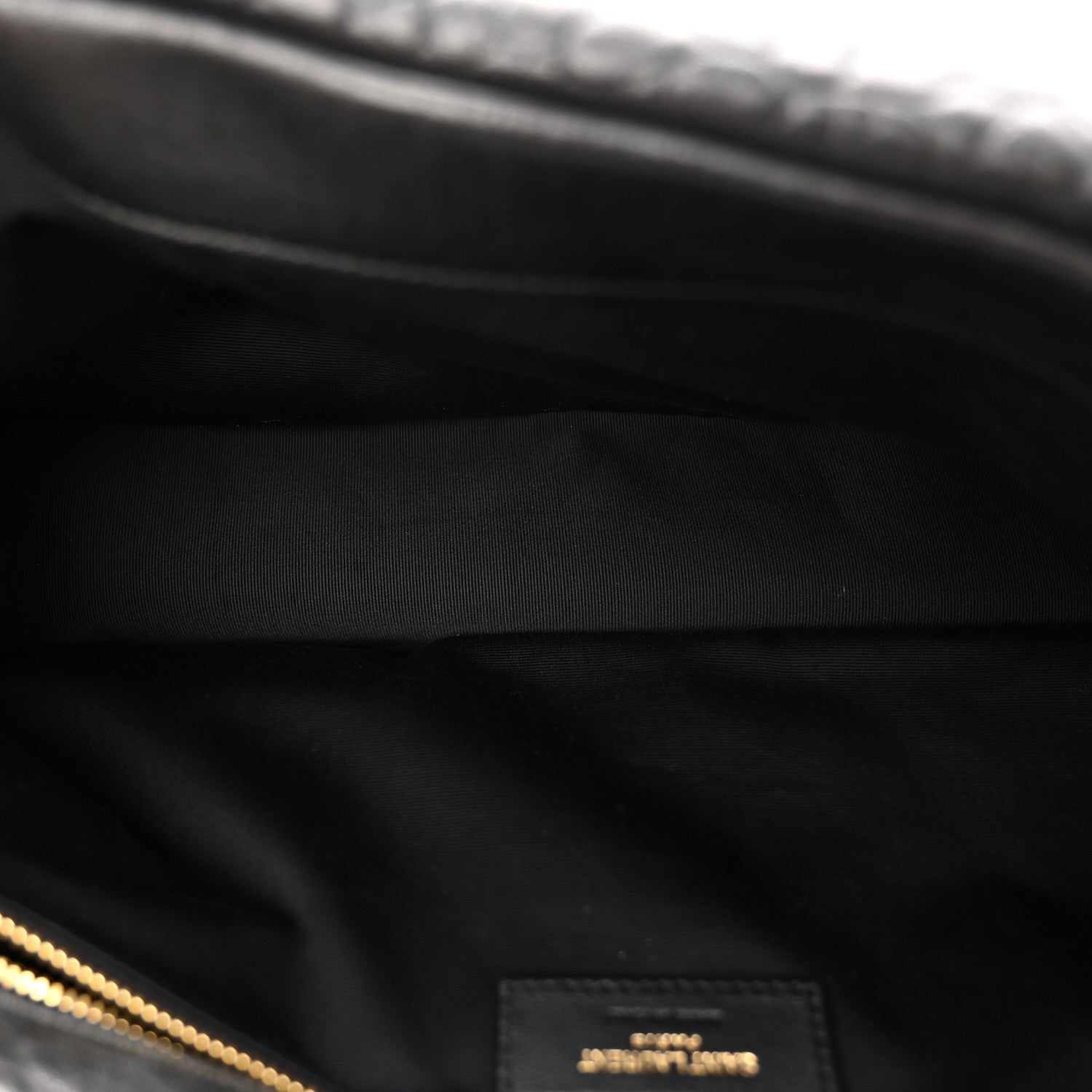 Saint Laurent Grained Lambskin Large Calypso Black