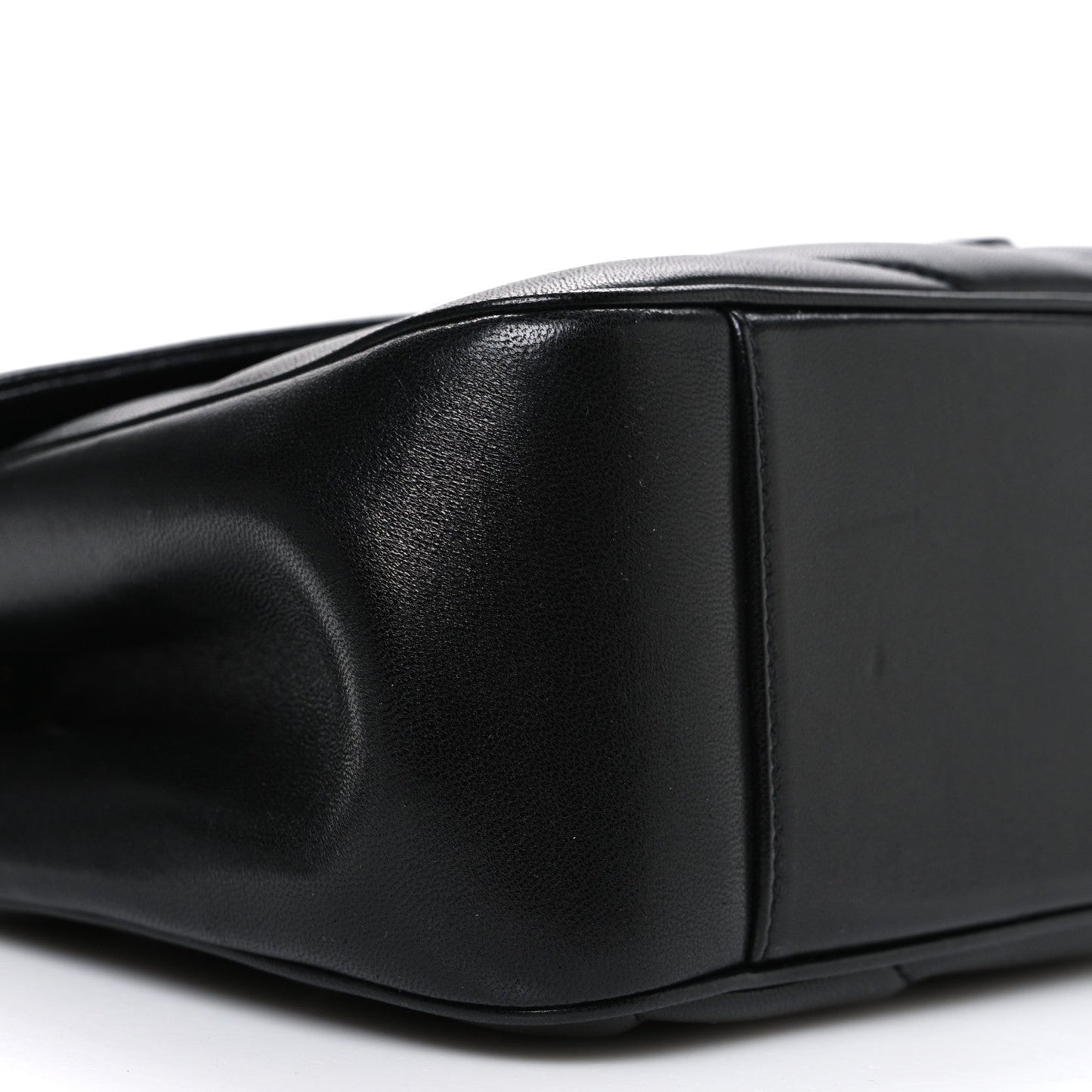 Saint Laurent Lambskin Chevron Quilted Medium Loulou Shoulder Bag Black