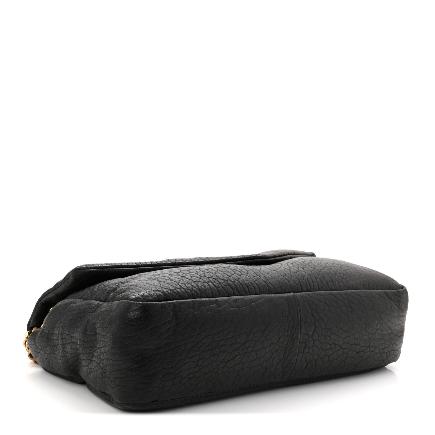 Saint Laurent Grained Lambskin Large Calypso Black