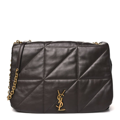 Saint Laurent Lambskin Matelasse Large Jamie 4.3 Shoulder Bag Dark Sweet Chocolate