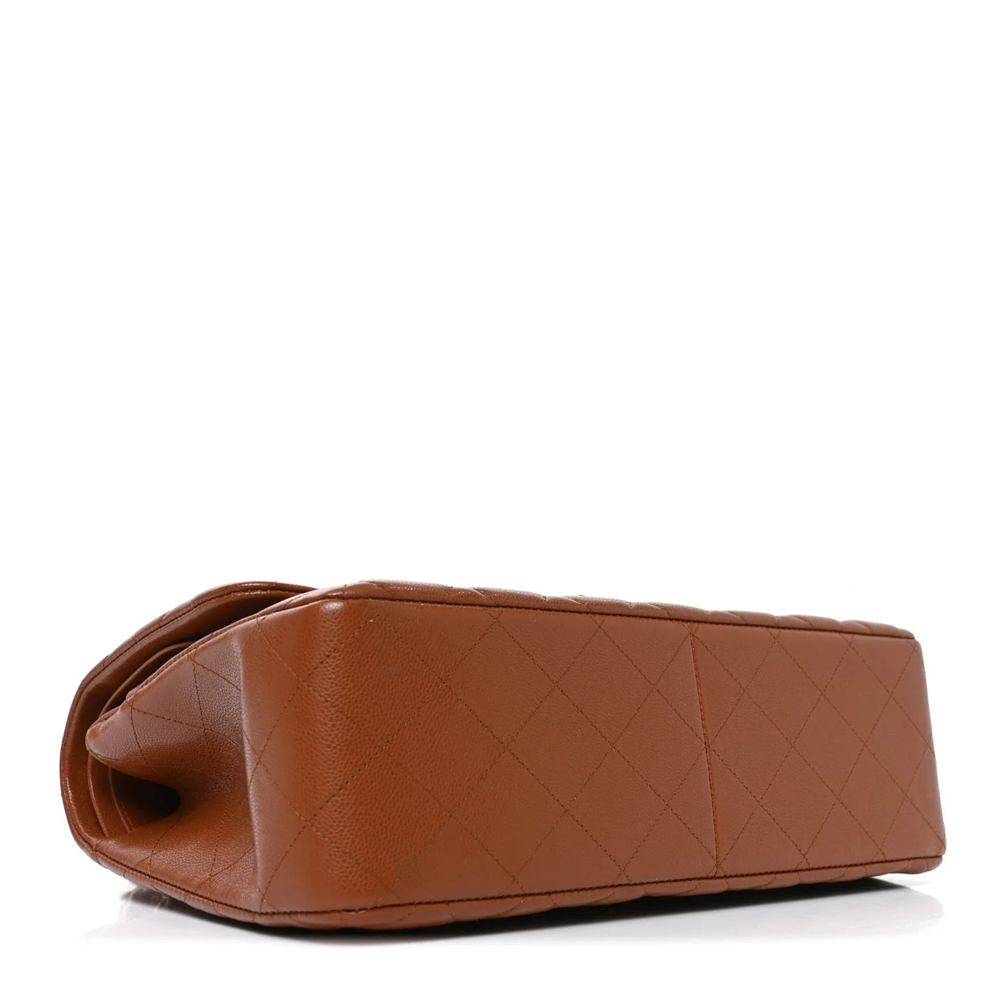 Chanel Jumbo Double Flap Bag in Brown Caviar Leather