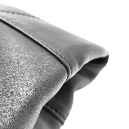 Saint Laurent Lambskin Matelasse Monogram Medium Jamie 4.3 Pochon Black