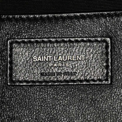 Saint Laurent Lambskin Matelasse Monogram Large Jamie 4.3 Shoulder Bag Black