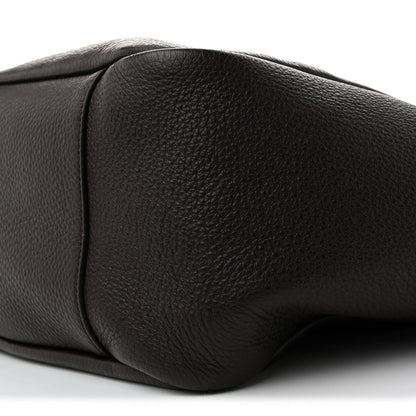 Saint Laurent Grained Deerskin Bea Tote Sweet Chocolate