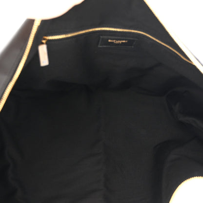 Saint Laurent Lambskin Small Amalia Hobo Black