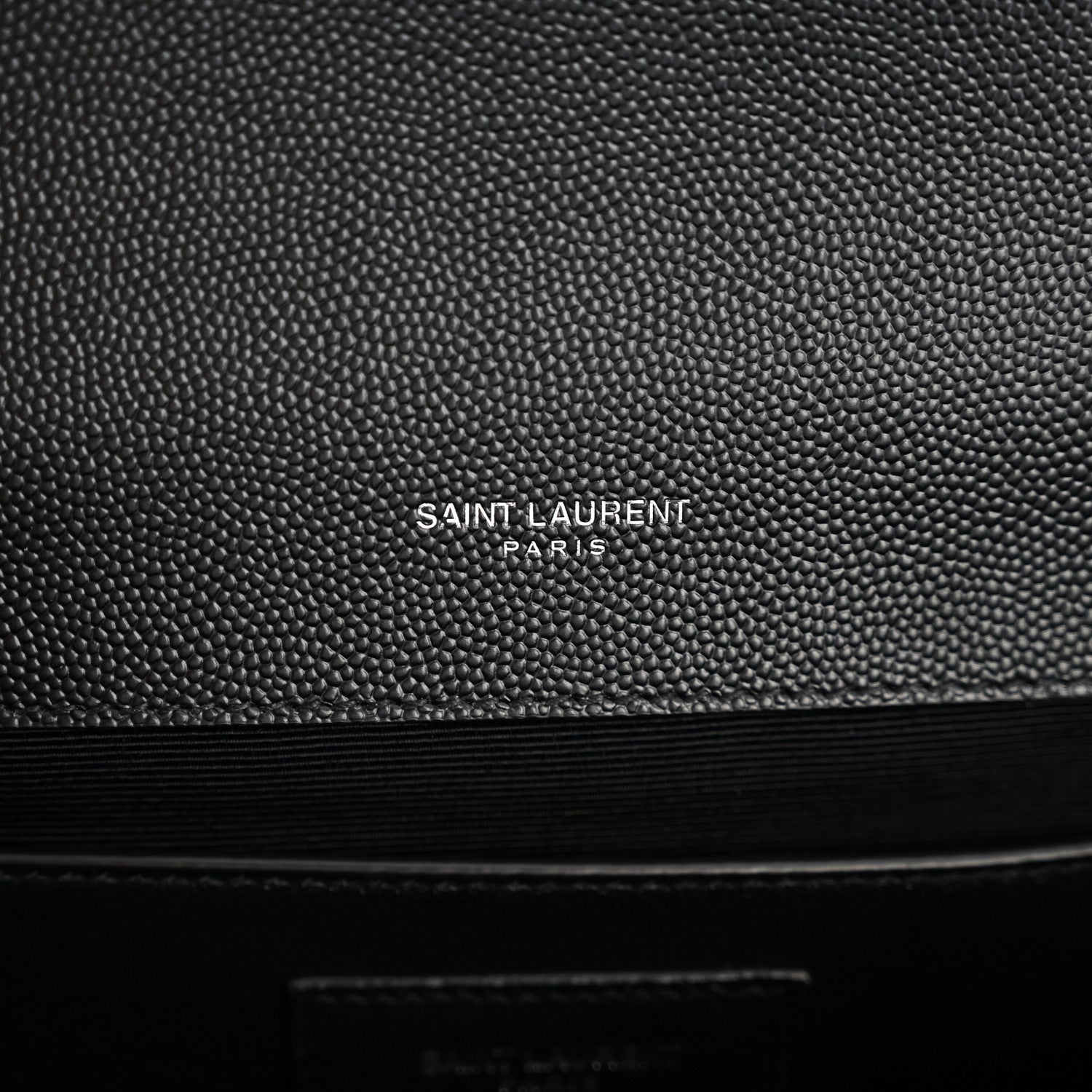 Saint Laurent Mixed Matelasse Triquilt Medium Monogram Satchel Black