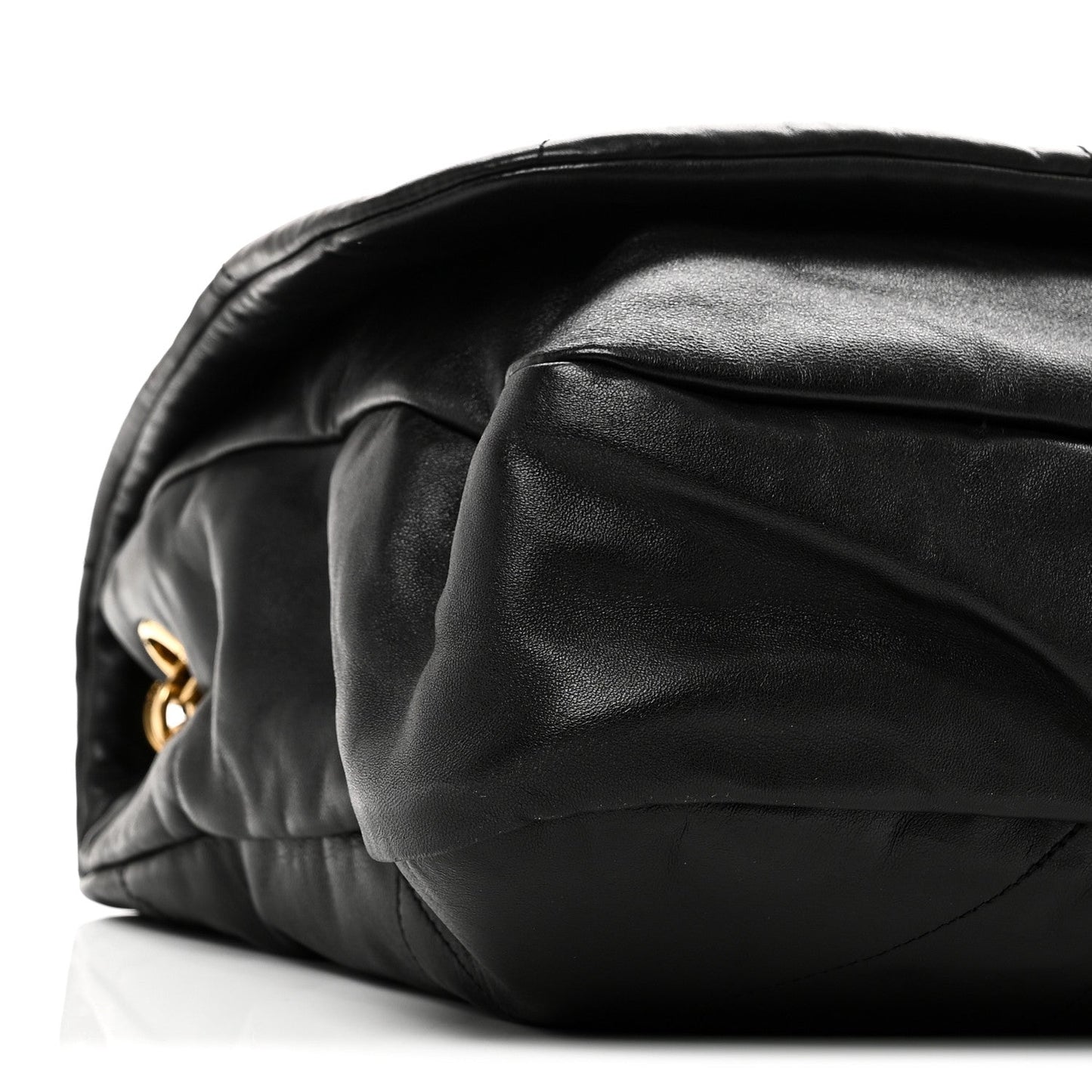 Saint Laurent Lambskin Matelasse Monogram Large Jamie 4.3 Shoulder Bag Black