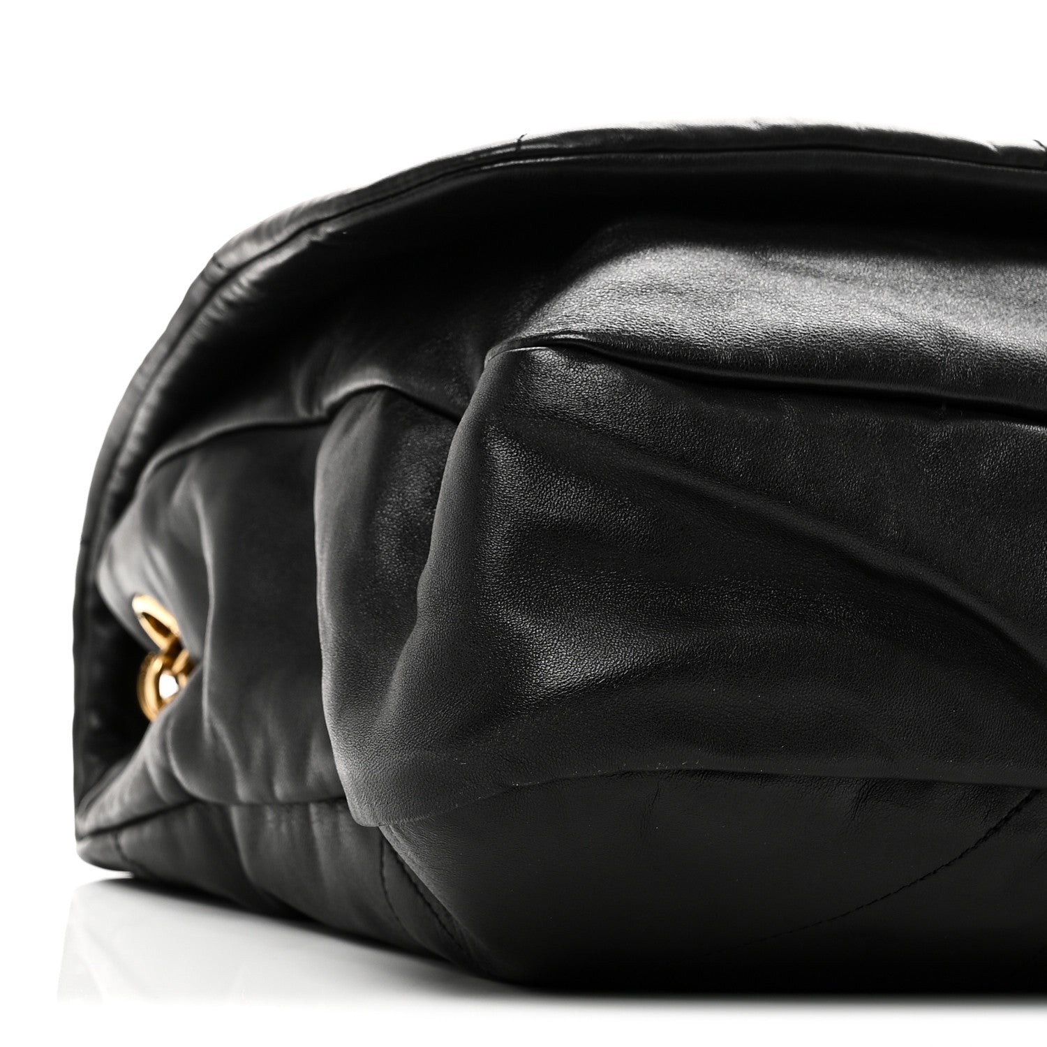 Saint Laurent Lambskin Matelasse Monogram Large Jamie 4.3 Shoulder Bag Black