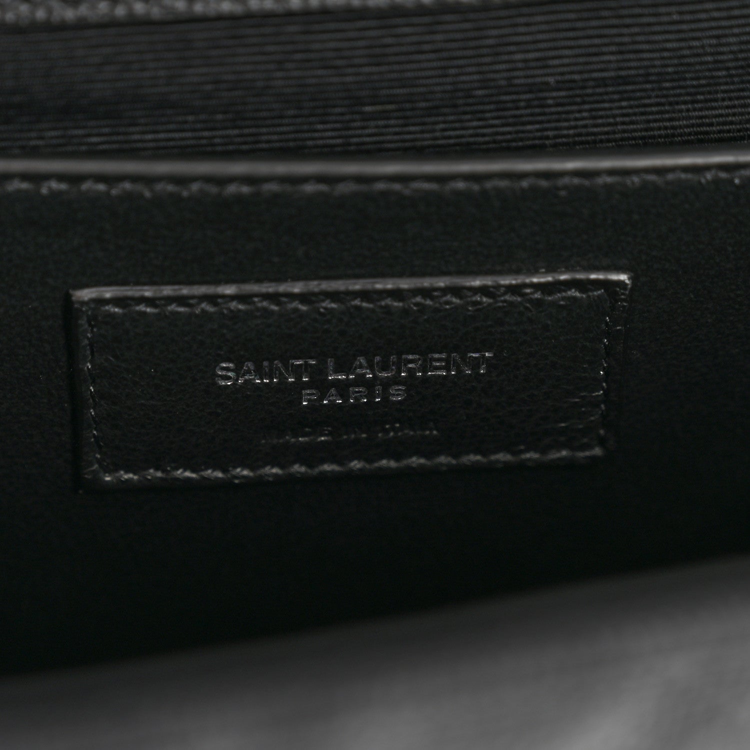 Saint Laurent Mixed Matelasse Triquilt Medium Monogram Satchel Black