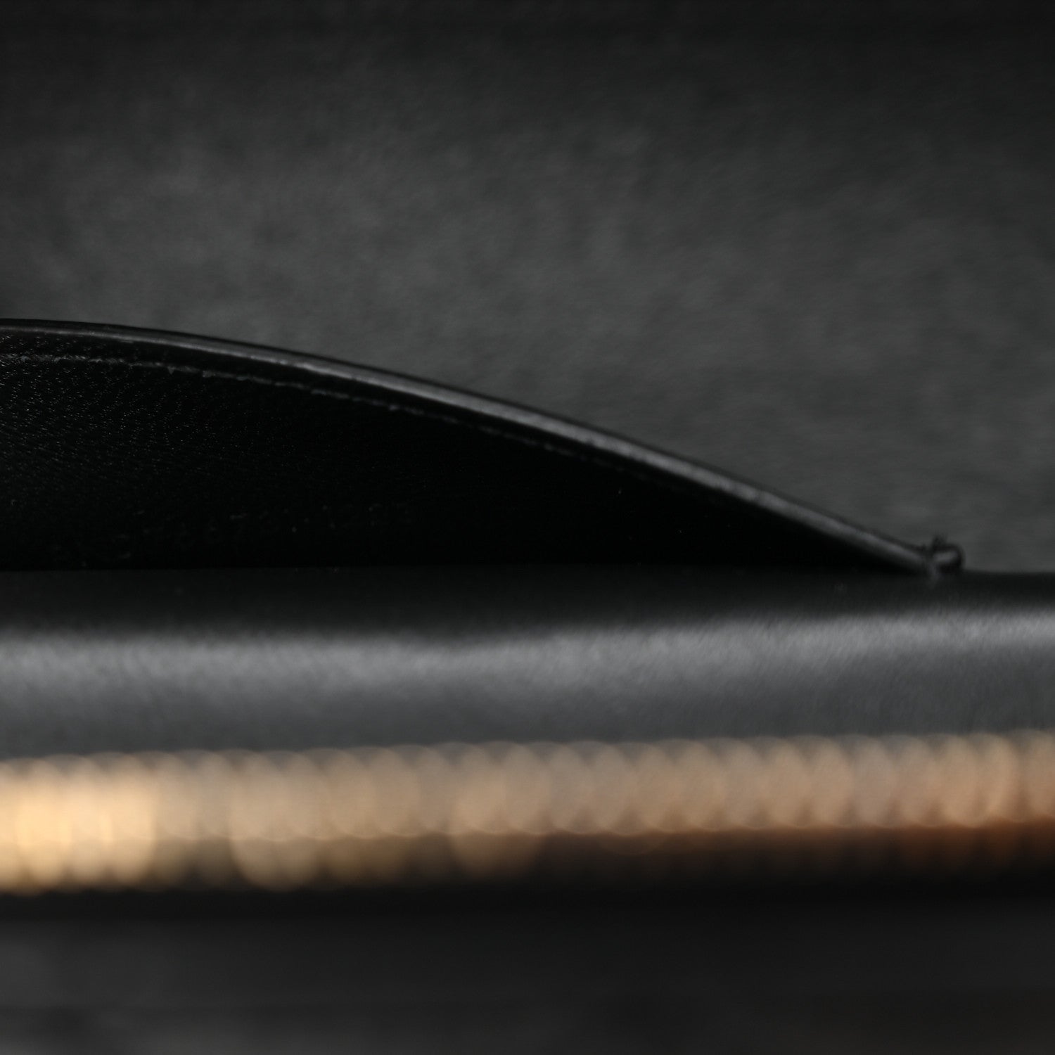 Saint Laurent Lambskin Quilted Mini Gaby Vanity Case Black