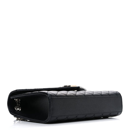 Saint Laurent Grain De Poudre Textured Mixed Matelasse Triquilt Medium Monogram Satchel