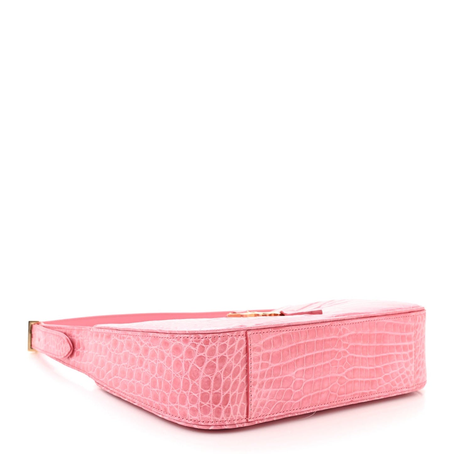 Saint Laurent LE 5 A 7 Alligator Hobo Bag Pink