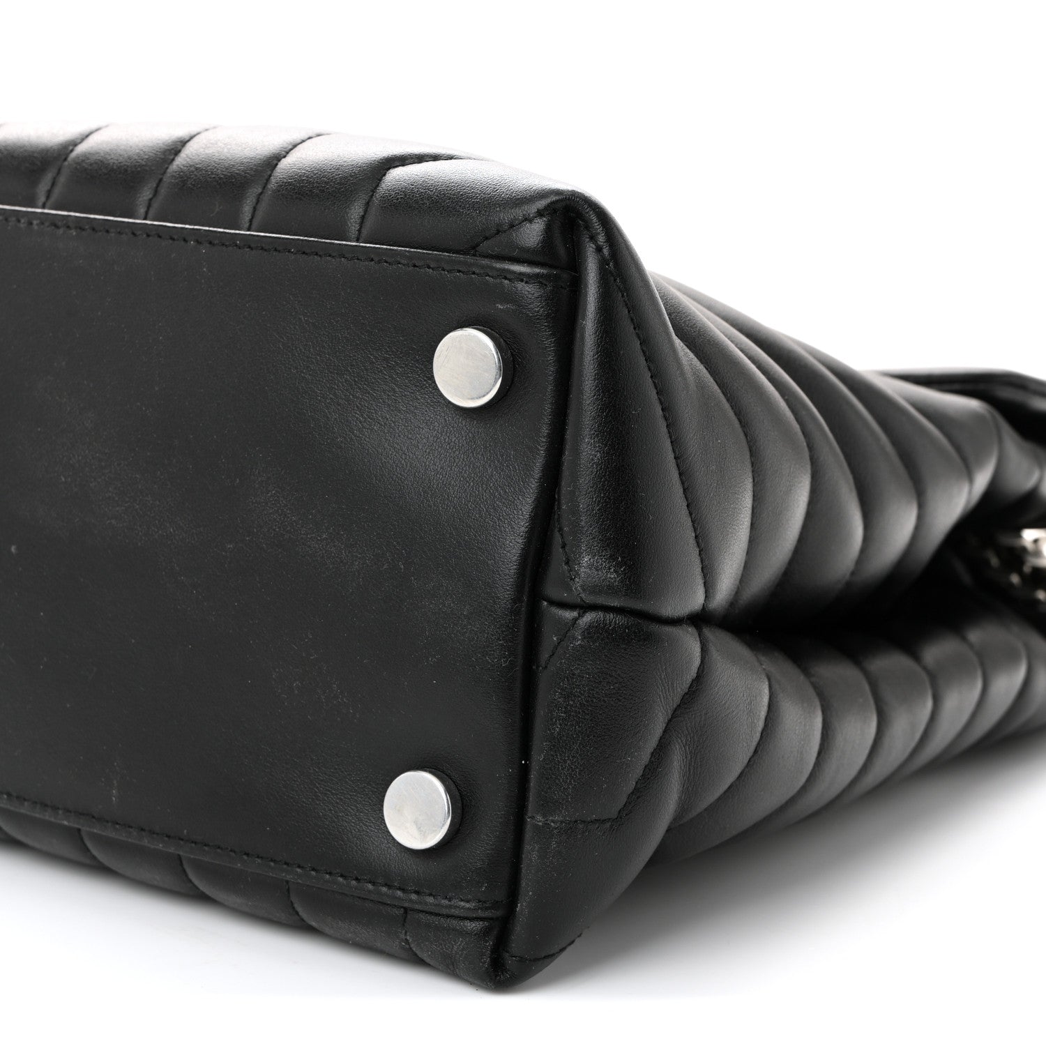 Saint Laurent Loulou Quilted Monogram Large Chain Satchel Black