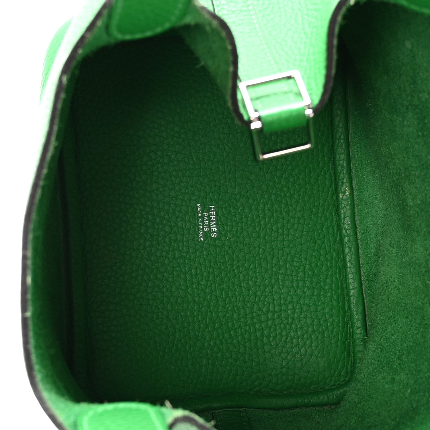 Picotin Lock 18 PM Tote Taurillon Clemence Leather Bambou