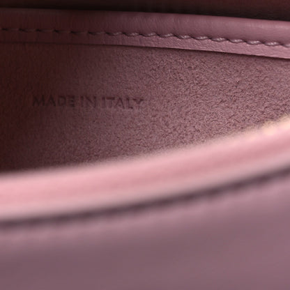 Celine smooth calfskin interior with “MADE IN ITALY” text on pastel pink