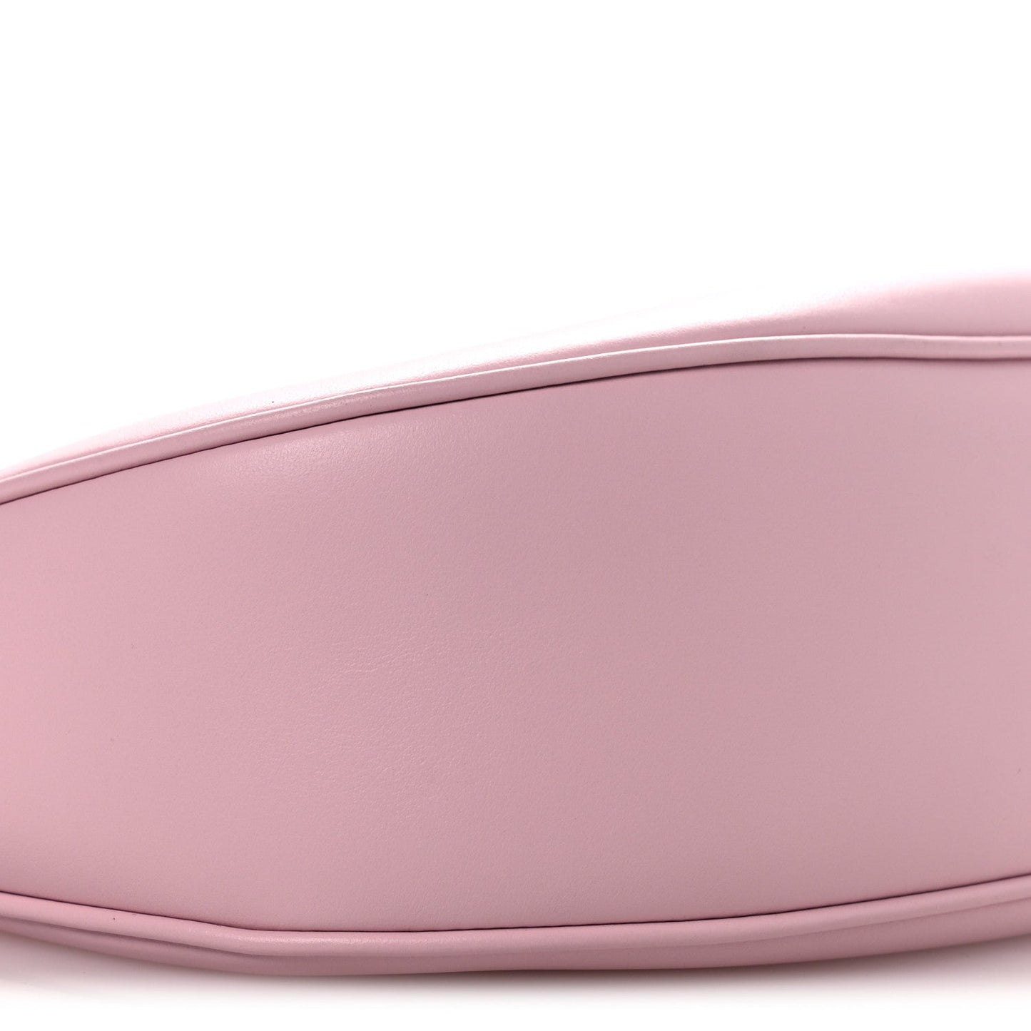 Celine smooth calfskin Ava bag pastel pink close-up of smooth body and edge seam