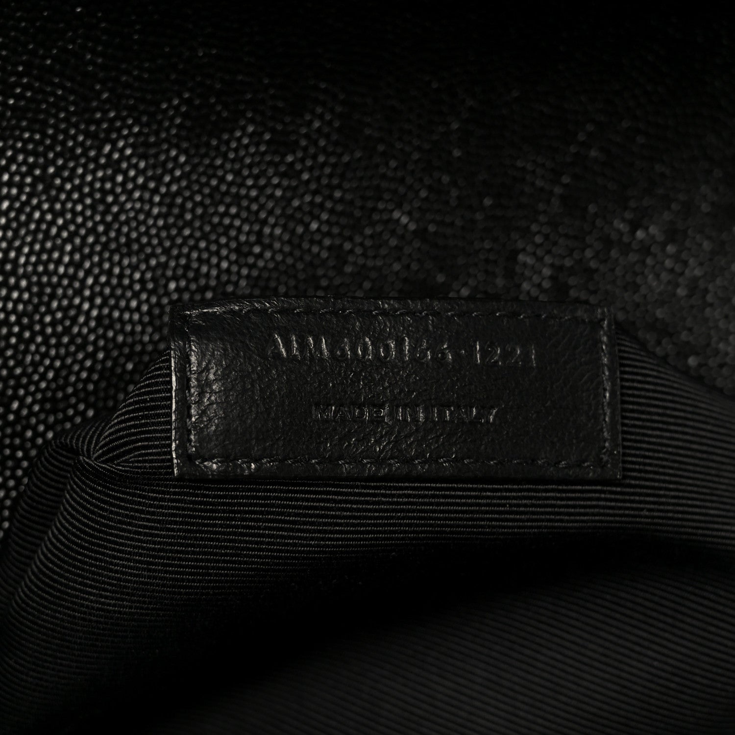 Saint Laurent Grain De Poudre Triquilt Monogram Large Satchel Black
