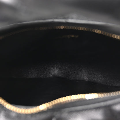 Saint Laurent Lambskin Quilted Icarino Bag Black