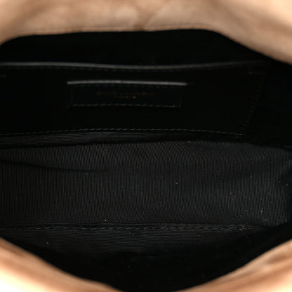 Saint Laurent Suede Matelasse Monogram Mini Jamie 4.3 Shoulder Bag Whisper Pink