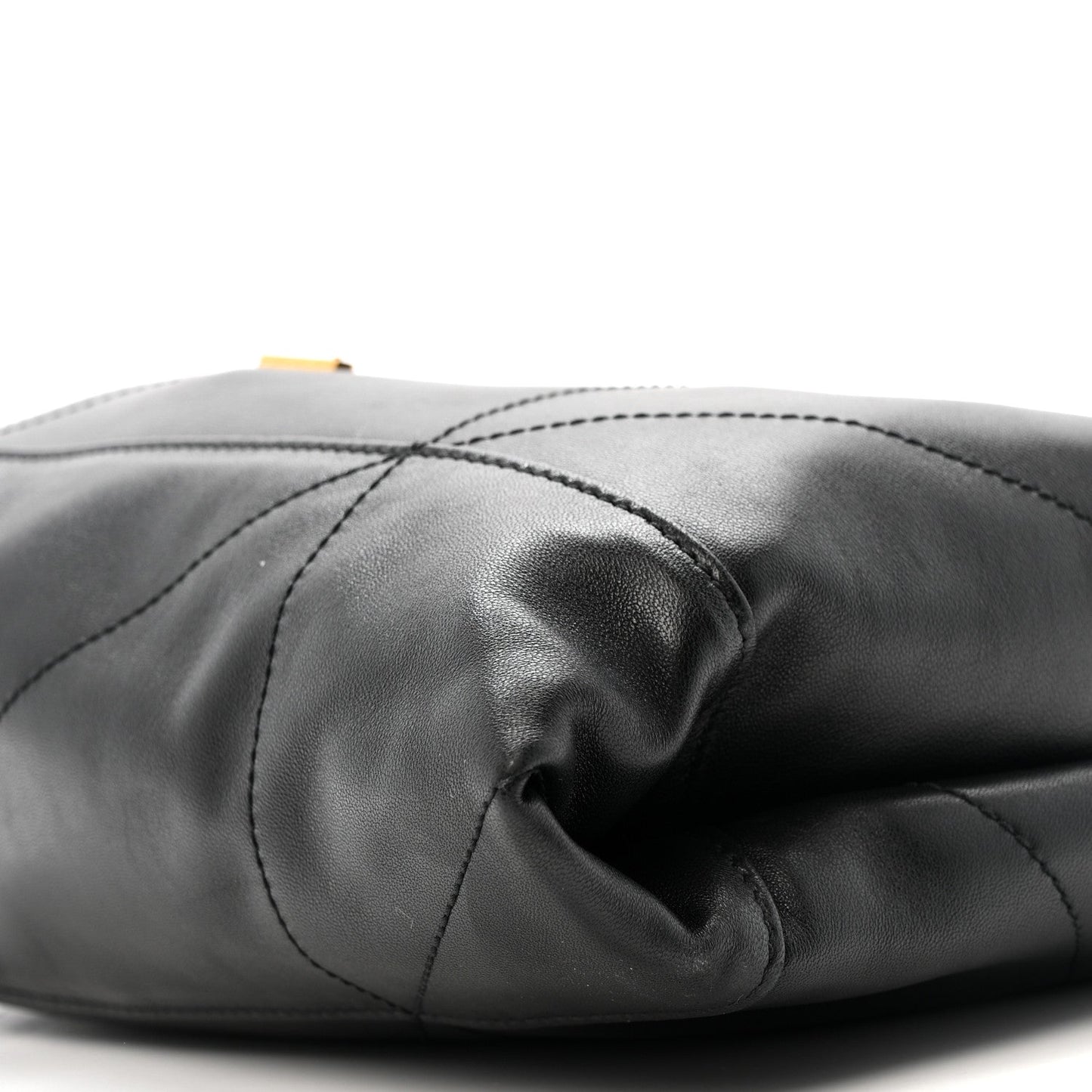 Saint Laurent Lambskin Matelasse Monogram Medium Jamie 4.3 Pochon Black