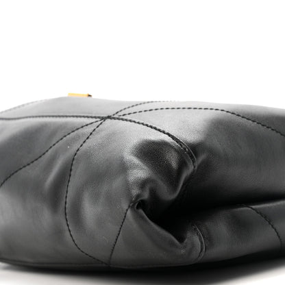 Saint Laurent Lambskin Matelasse Monogram Medium Jamie 4.3 Pochon Black