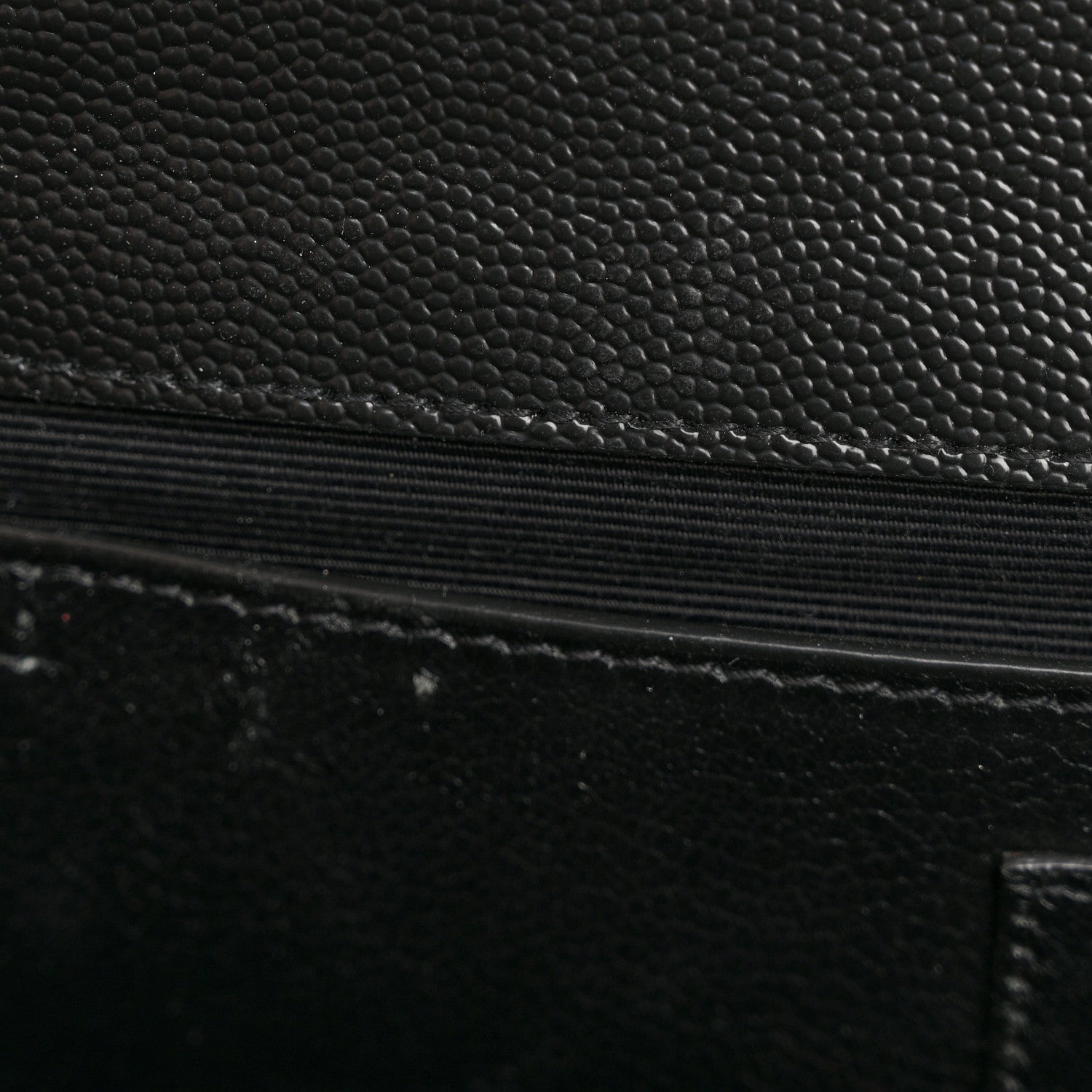 Saint Laurent Grain de Poudre Matelasse Triquilt Medium Satchel Black