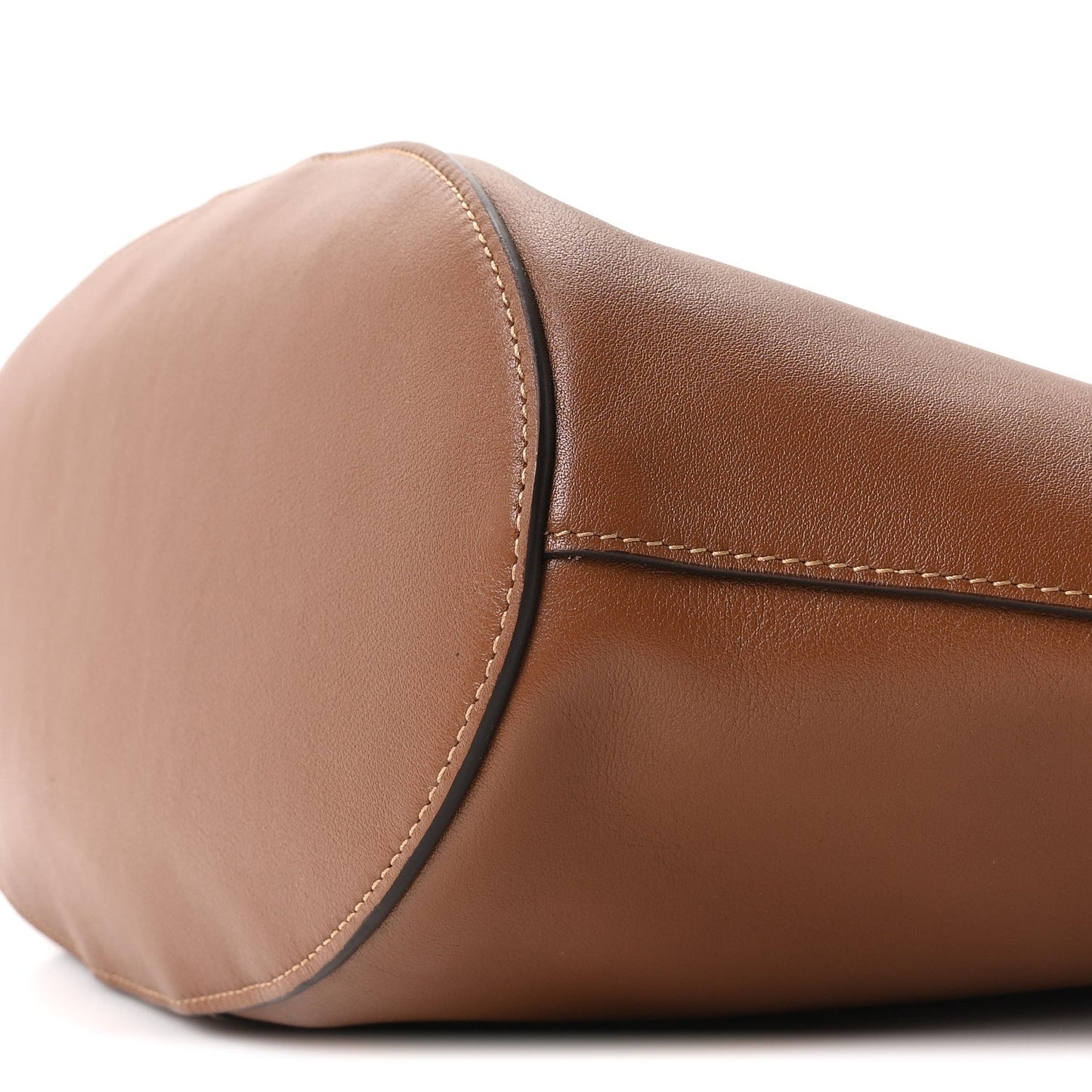Santorini Lux Calfskin Y Drawstring Tote Brick