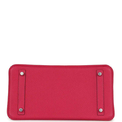 Elegant red leather handbag base with textured finish and silver accents, timeless and sophisticated