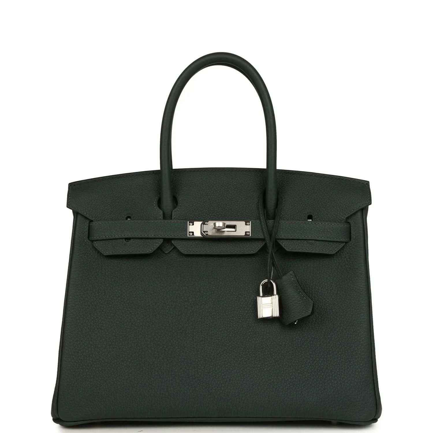 Timeless black leather handbag with silver hardware and elegant structured design.