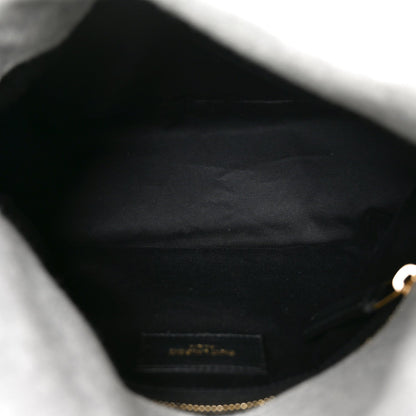 Saint Laurent Jersey Quilted Loulou Puffer Satchel Chalk Beige