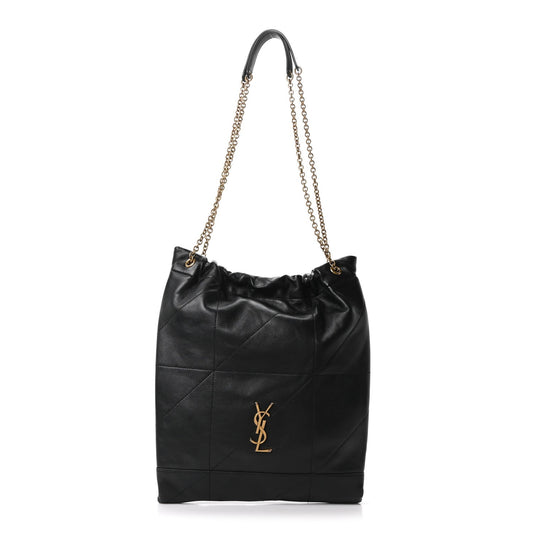 Saint Laurent Lambskin Matelasse Monogram Medium Jamie 4.3 Shoulder Bag Black