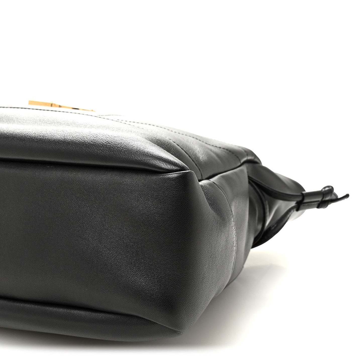Saint Laurent Jamie Lambskin Small Shopping Tote Black