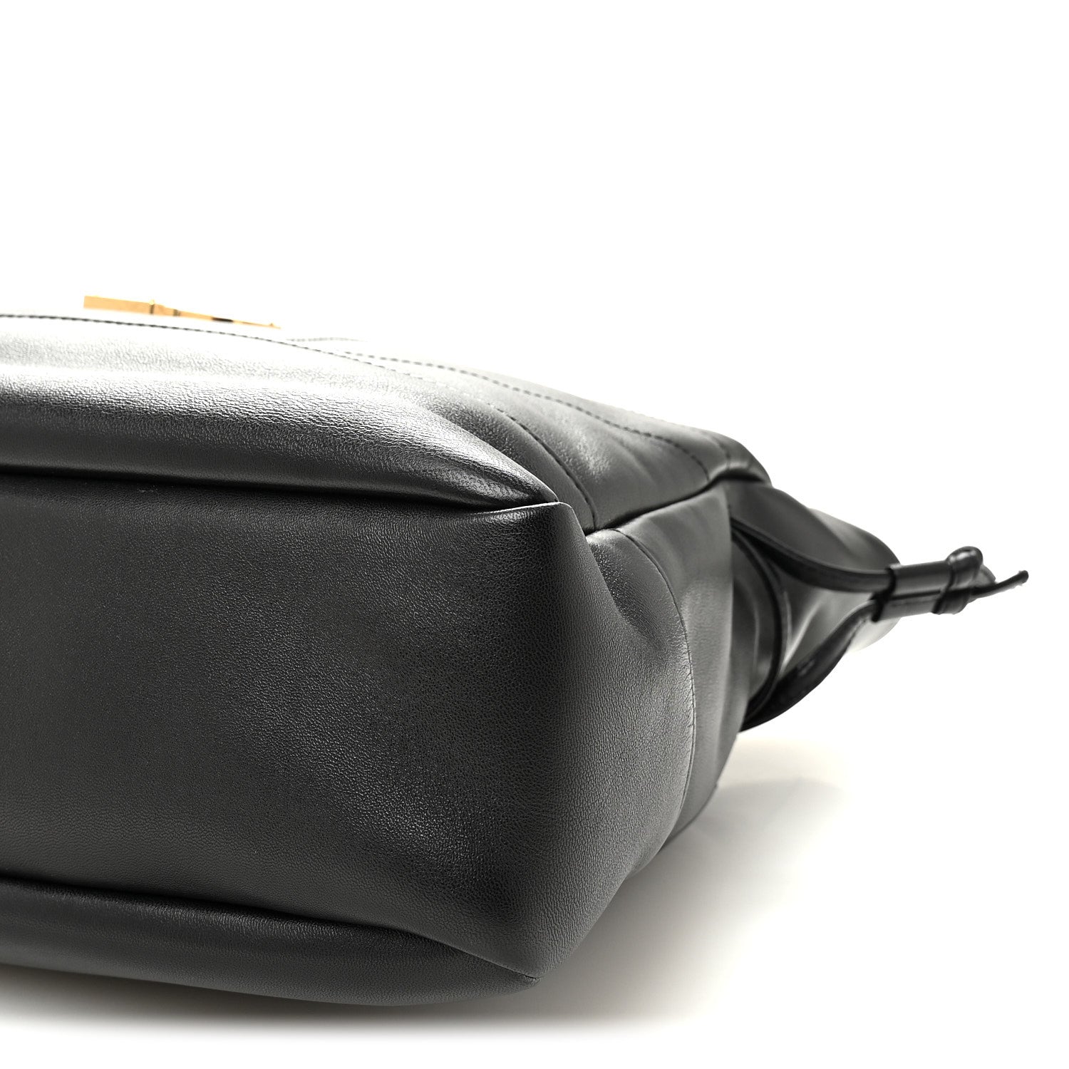 Saint Laurent Jamie Lambskin Small Shopping Tote Black