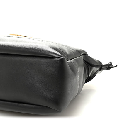 Saint Laurent Jamie Lambskin Small Shopping Tote Black