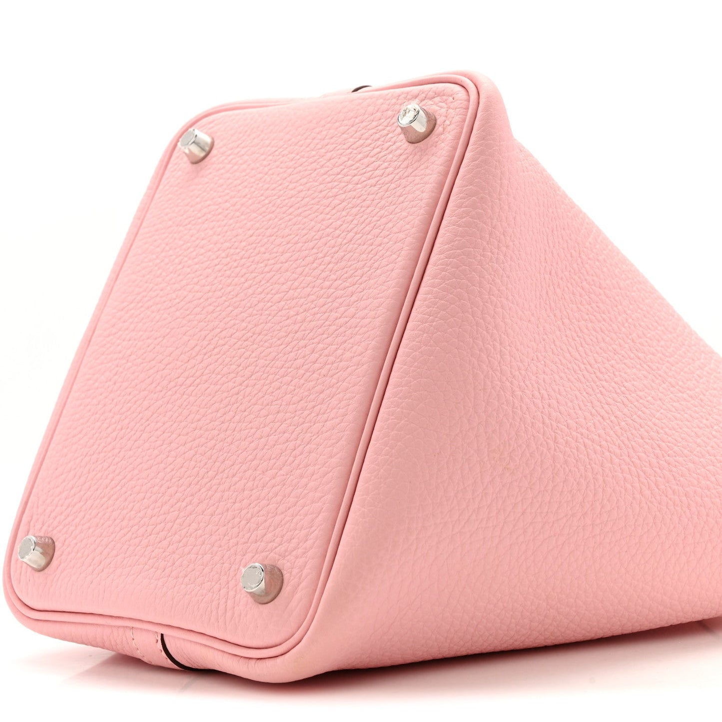 Taurillon Clemence Picotin Lock 18 PM Handbag Rose Sakura
