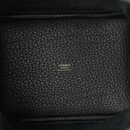 Taurillon Clemence Picotin Lock 18 PM Tote Black Calfskin Leather