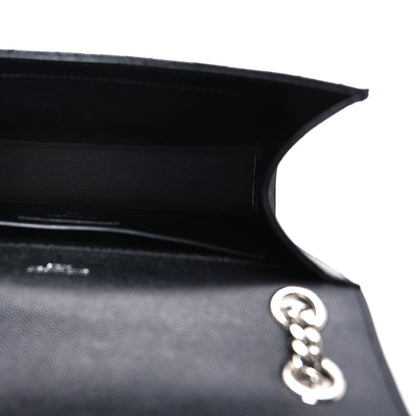 Saint Laurent Grain De Poudre Textured Mixed Matelasse Triquilt Medium Monogram Satchel