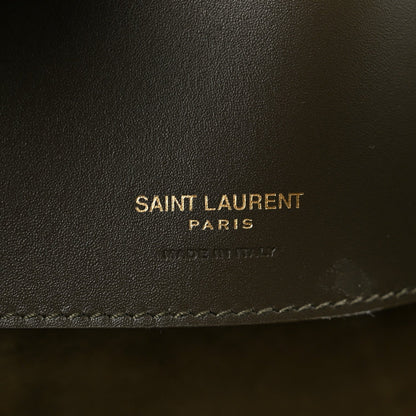 Saint Laurent Shiny Calfskin Le 37 Bucket Bag Deep Musk
