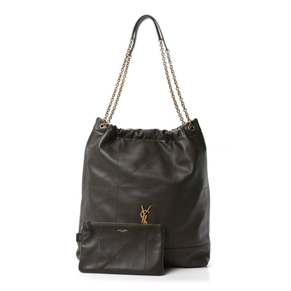 Saint Laurent Lambskin Matelasse Monogram Large Jamie 4.3 Shoulder Bag Light Musk