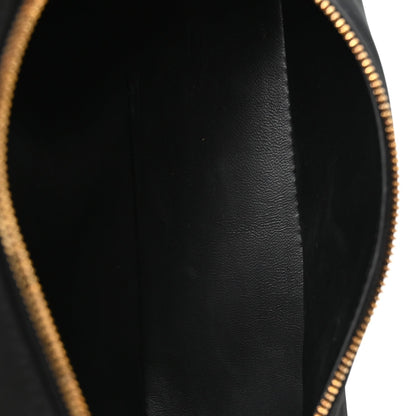 Black nubuck leather texture detail
