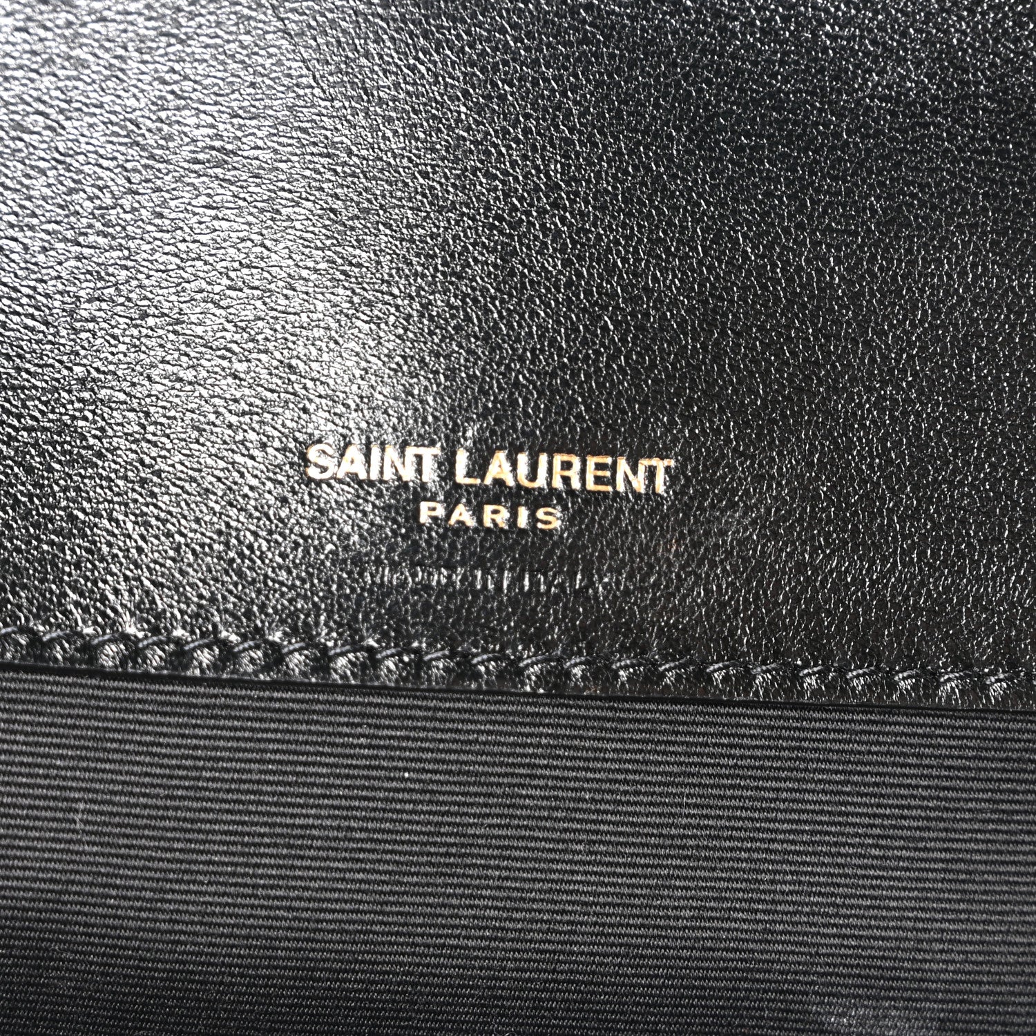 Saint Laurent Lambskin Chevron Quilted Large Loulou Shoulder Bag Black