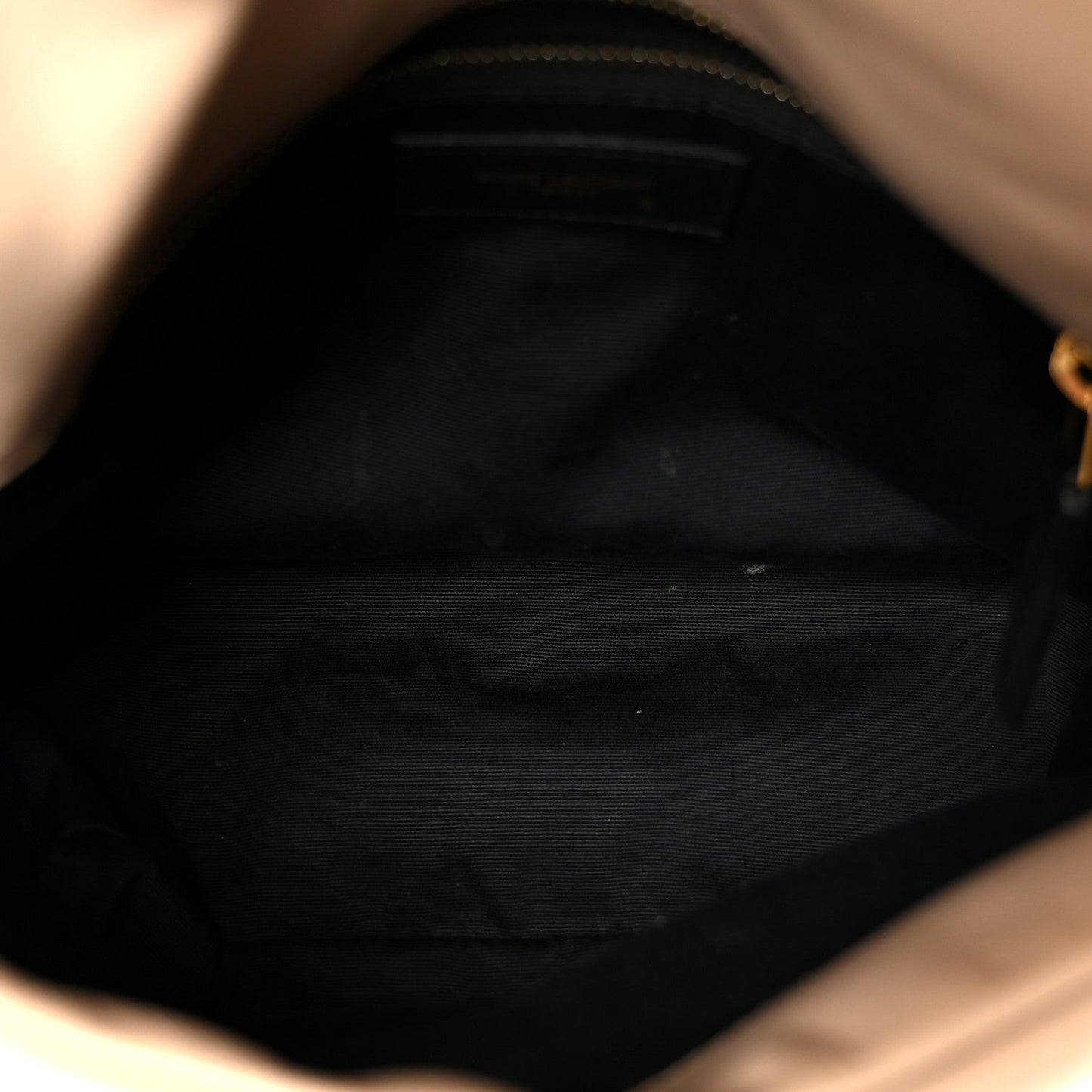 Saint Laurent Loulou Puffer Small Chain Satchel Dark Beige