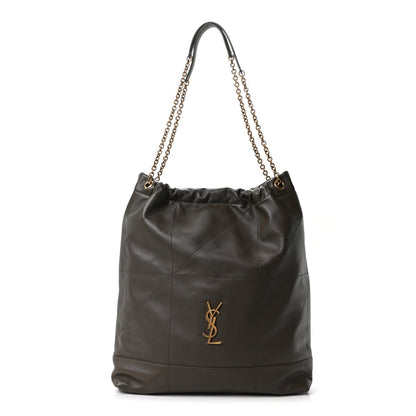 Saint Laurent Lambskin Matelasse Monogram Large Jamie 4.3 Shoulder Bag Light Musk