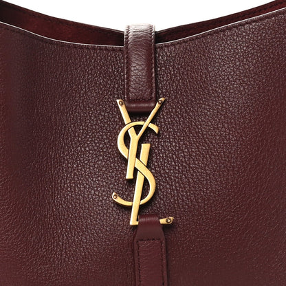 Saint Laurent Smooth Calfskin Small Le 5 A 7 Soft Hobo Rouge Legion