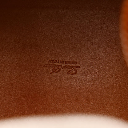 Tan leather lining with subtle Loro Piana logo emboss.
