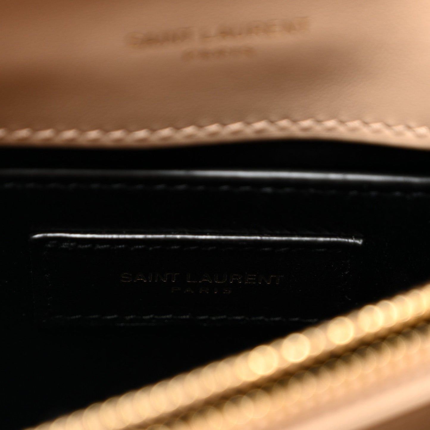 Calfskin Y Quilted Monogram Small Loulou Chain Satchel Dark Beige