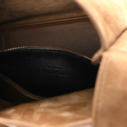 Saint Laurent Suede Large Le 5 A 7 Soft Hobo New Barley