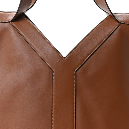 Santorini Lux Calfskin Y Drawstring Tote Brick